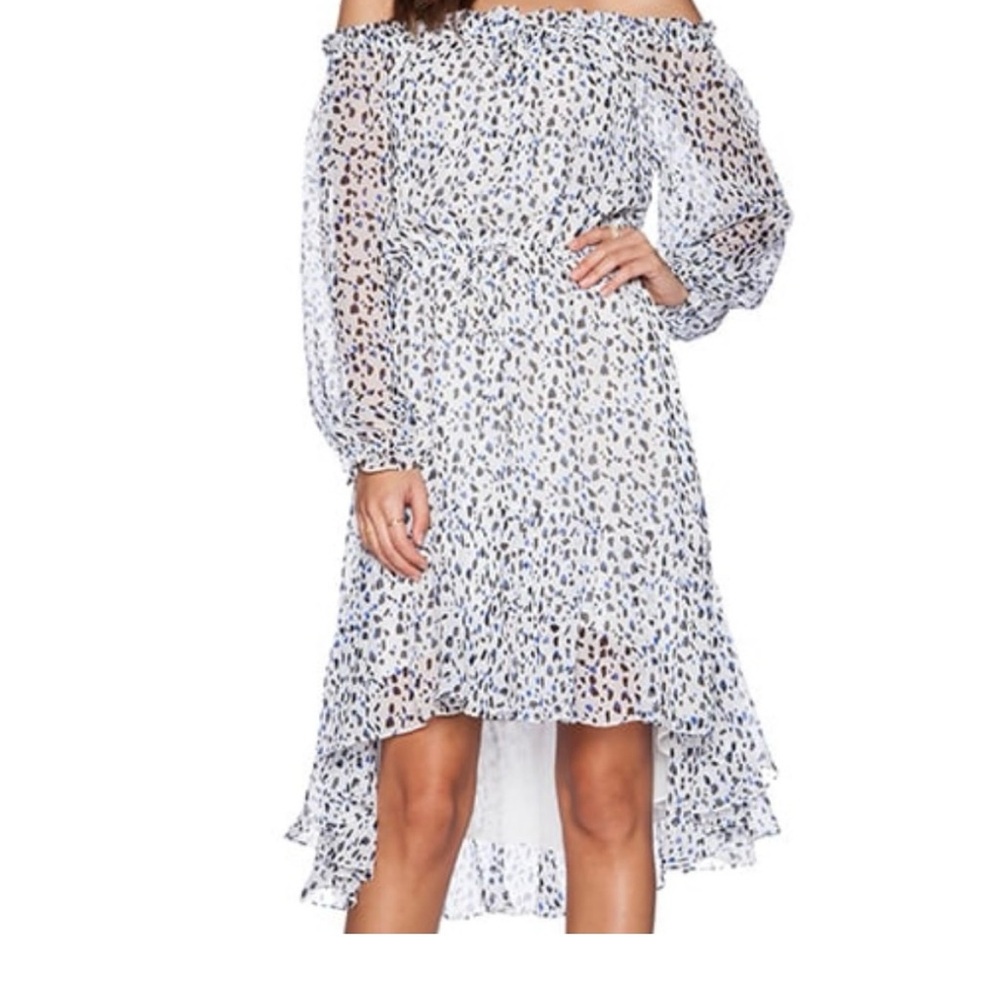 Diane Von Furstenberg Black and White High-Low Sundress